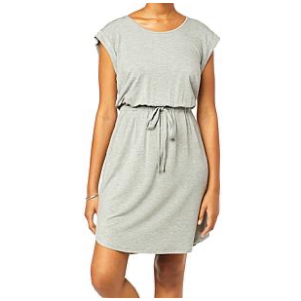 EZ Nina Leonard Women's French Terry Drawstring Waist Dress